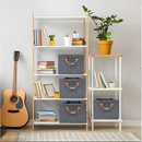 KIT 8 Cesto Organizador de Guarda Roupas Reforçado Caixa para Armazenar Multiuso Rígido