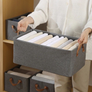 KIT 8 Cesto Organizador de Guarda Roupas Reforçado Caixa para Armazenar Multiuso Rígido